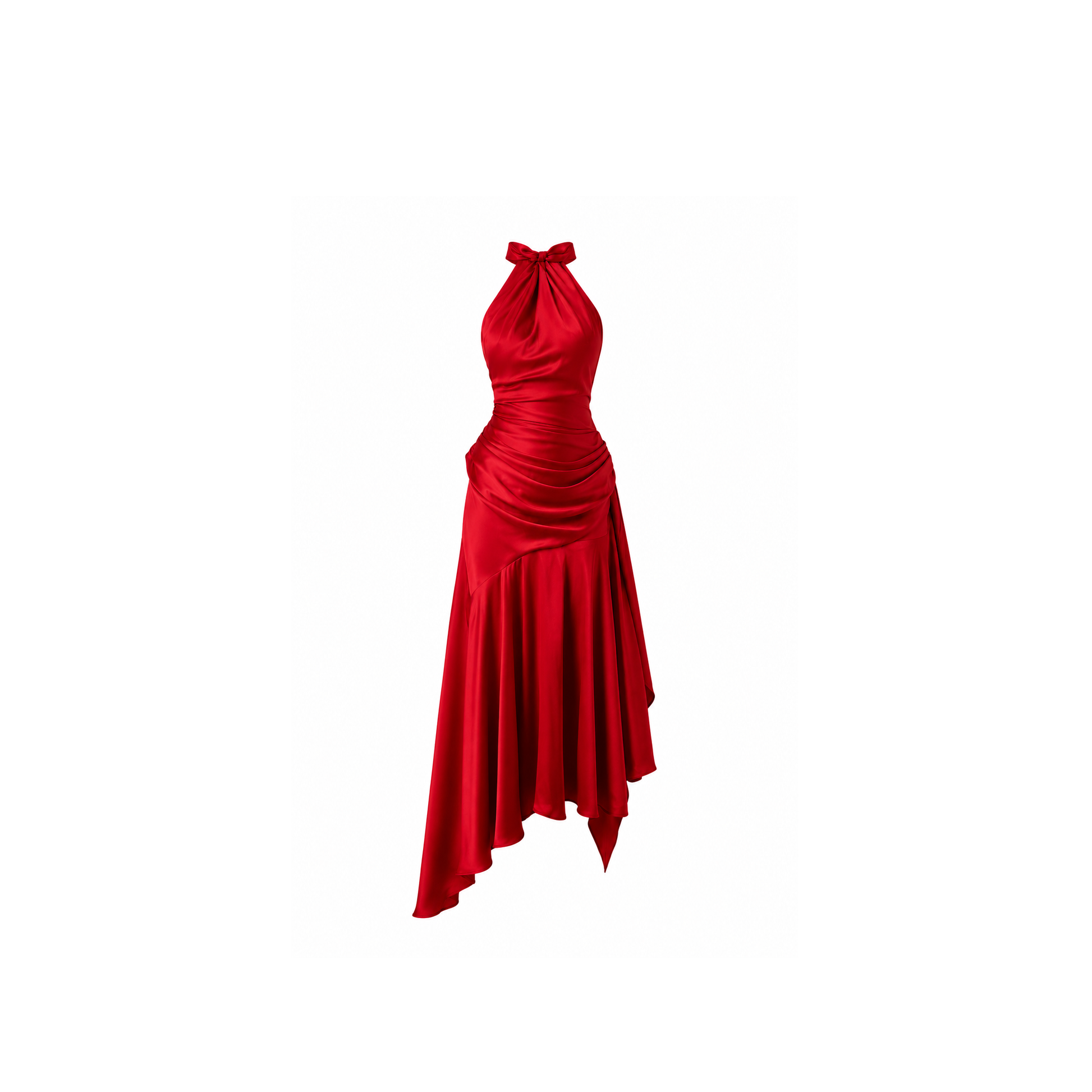 Silk Satin Red Dress